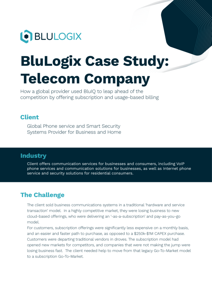 BluLogix Telecom Case Study 1