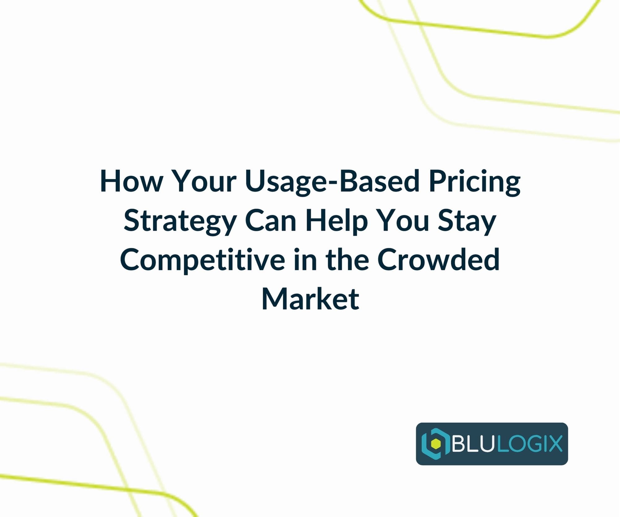 How Your Usage Based Pricing Strategy Can Help You Stay Competitive in the Crowded Market