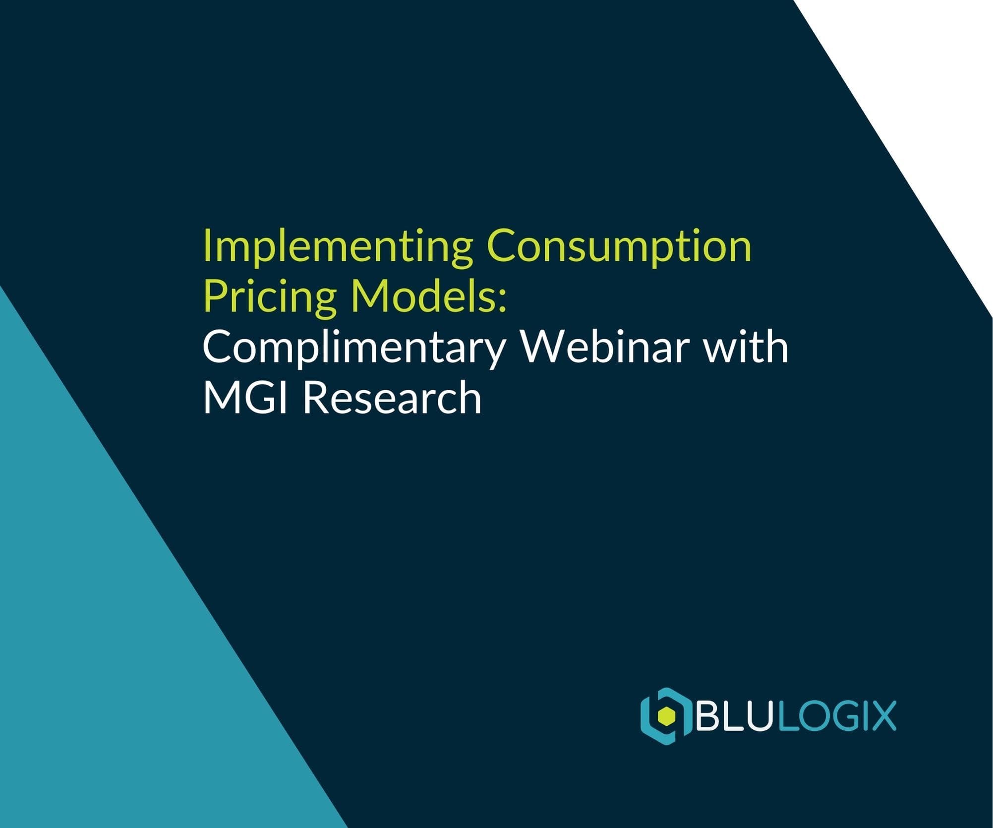 Implementing Consumption Pricing Models Complimentary Webinar with MGI Research