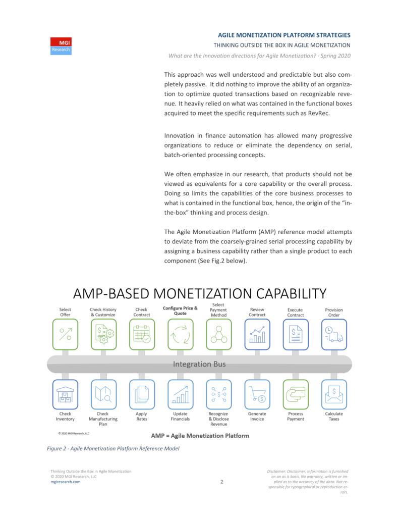 MGI Research Advanced Capabilities for Agile Monetization SPRING 2020 v1.3 2 2