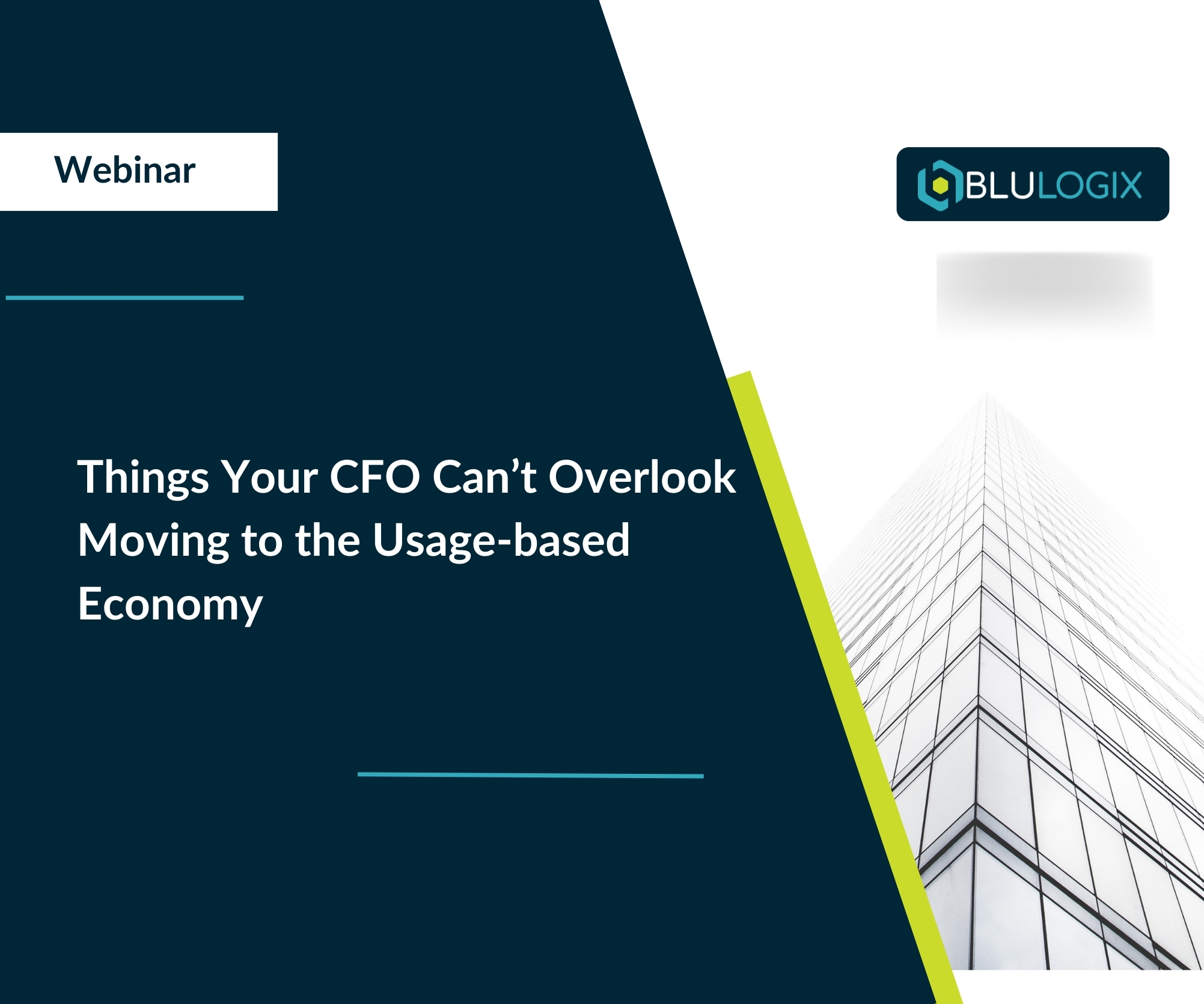 Things Your CFO Can’t Overlook Moving to the Usage based Economy 1