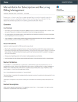 Market Guide for Subscription and Recurring Billing Management BluLogix